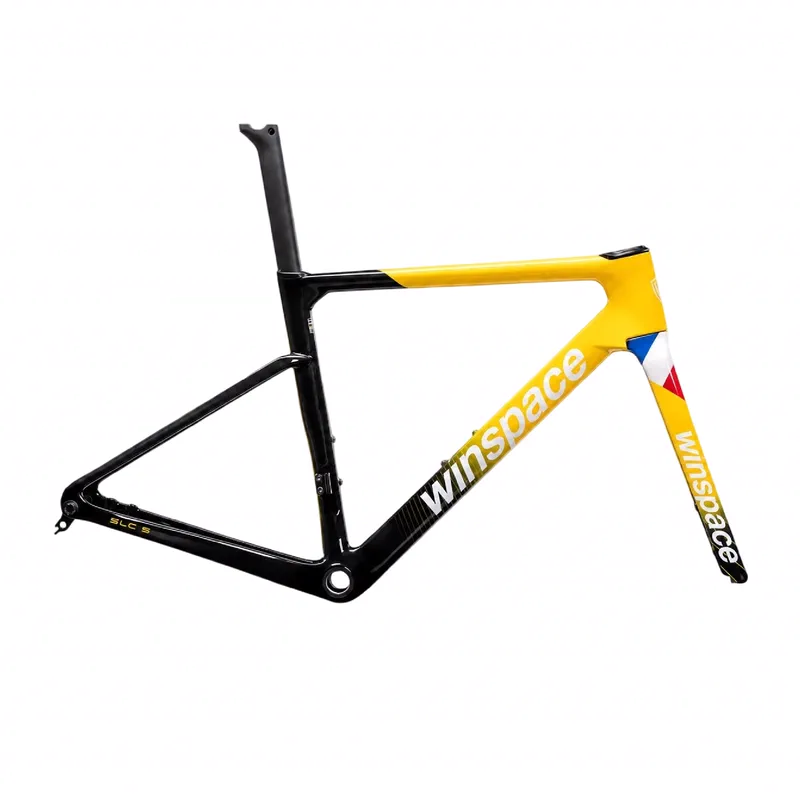 Winspace SLC 5.0 — cadre carbone ultraléger, coloris Blacktail Yellow, vue studio
